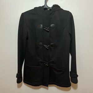 Market & Spruce Black Emory Toggle Fleece Jacket